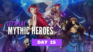 Mythic Heroes Day 15 F2P beating 1440 Upgrading izanami [upl. by Aredna]