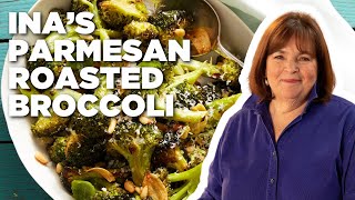 Ina Gartens Parmesan Roasted Broccoli  Barefoot Contessa  Food Network [upl. by Dnalwor746]