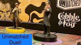 Sherlock Holmes vs Dracula  Unmatched Cobble and Fog Board Game 2020  How to Play with Gameplay [upl. by Eidnas]