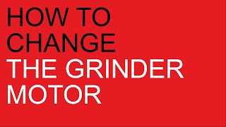 Anita PL042 How to change the grinder motor [upl. by Suisyola]