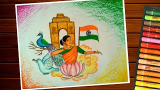 CULTURAL DIVERSITY OF INDIA DRAWINGHERITAGE INDIA DRAWING EASY [upl. by Fisuoy]