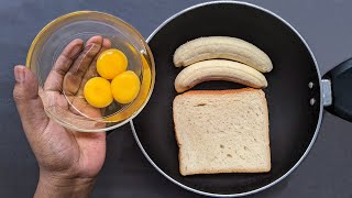 Just Add Eggs With Bananas amp Bread Its So Delicious  Simple Breakfast Recipe  Cheap amp Tasty Snacks [upl. by Deenya420]