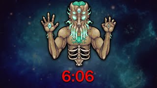 WR Terraria Moon Lord defeated in 606 Seeded Glitched [upl. by Inigo]