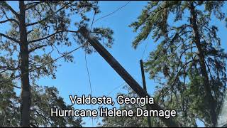 Hurricane damage in Valdosta Georgia [upl. by Notwal]