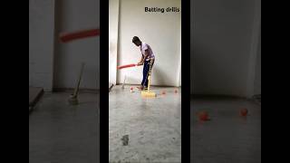 Batting drills home per ❣️😎 cricket hittingdrills cricketlover fieldingdrills cricketer yt [upl. by Serafina]