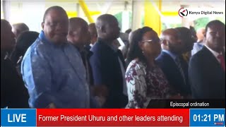 See Former President Uhuru Kenyatta singing at St Marys Msongari Church during Episcopal Ordination [upl. by Layton]