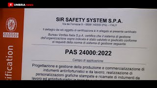 Etica diritti e valore umano  Sir Safety System ottiene la Certificazione PAS 24000 UMBRIAnews [upl. by Gerger]