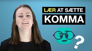 Sådan sætter du komma  3 vigtige regler [upl. by Aelram]