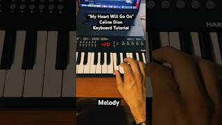 My heart will go on  keyboard tutorial 🚢🎹 piano pianocover keyboardist titanic musician [upl. by Aihsal623]