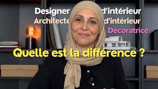 Quelle est la différence entre Architecte dintérieur décorateur et designer dintérieur [upl. by Emeline]