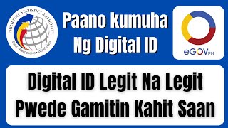 Paano Kumuha Ng National Digital ID Na Legit At Paano Mag Verify [upl. by Dnyletak536]