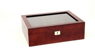 Savoy 10 Piece Watch Box Burlwood [upl. by Rehotsirhc]