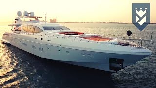 MANGUSTA 165 SUPERYACHT FOR SALE  WALK THROUGH VIDEO [upl. by Galven330]