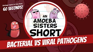 Bacterial vs Viral Pathogens  Amoeba Sisters Shorts [upl. by Hgielsa]