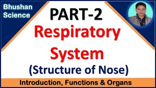 PART2 Respiratory System  Structure amp Function of Nose  B Pharm SSC Railway Competitive Exam [upl. by Akimad]