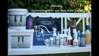 Unboxing  Sponsoringpaket von Blue Hors Care Werbung [upl. by Py]