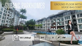 EP41 SUBANG PARKHOMES SS19 SUBANG JAYA FREEHOLD GF CONDO WITH HUGE BALCONY FOREST VIEW [upl. by Aufmann132]