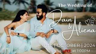 WEDDING  DAIN amp ALIENA  12th OCTOBER 2024 at 100PM  OUR LADY OF ROSARY CHURCH  NAVELIM GOA [upl. by Hsan]