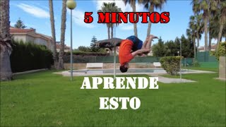 FRONTFLIP TUTORIAL o CÓMO HACER VOLTERETA HACIA DELANTE  Hispan Warriors [upl. by Harelda]