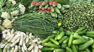 visiting village vegetables market villagemarket vegetables seasonal shortsviral [upl. by Eet]