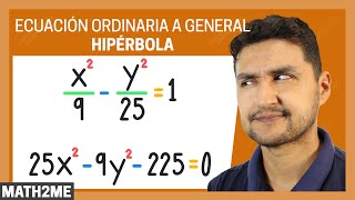 Ecuación de la Hipérbola EXPLICACIÓN COMPLETA Y Ecuación de las Asíntotas [upl. by Iruy]