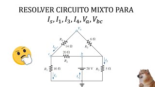 ⚡Resolver Circuito Mixto SerieParalelo Problema 8 Sección 72 Boylestad⚡ [upl. by Reinwald]