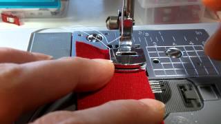 Creating ruffled fabric with a shirring foot [upl. by Eneli]