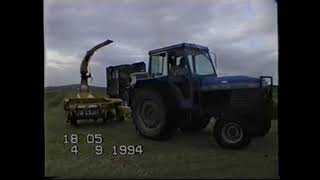 Silage Harvesting in 1994 Leyland 2100 272 Marshall 802  johnwandersonagain [upl. by Zehc]