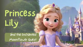 Bedtime Stories  Princess Lily and the Enchanted Moonflower Quest [upl. by Marcile82]