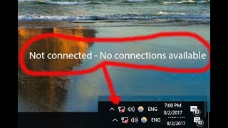 Windows 10 Wireless Problem Not connected No connections are available fixed [upl. by Leziar]