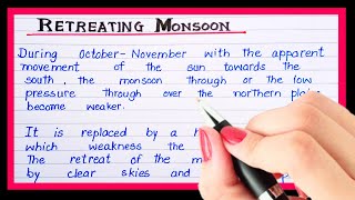 What is retreating monsoonDefinition of retreating monsoon  Retreating monsoon kise kahate hain [upl. by Aissatsana]