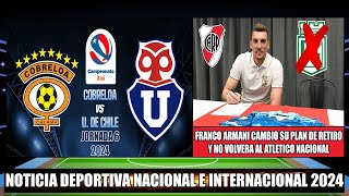 Por la Jornada 6 Cobreloa recibe a la Universidad de Chile 2024  Franco Armani Renovaria con River [upl. by Bruner]