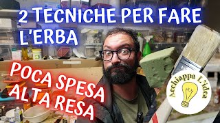 Tecniche per fare lerba nel presepe [upl. by Attennot]