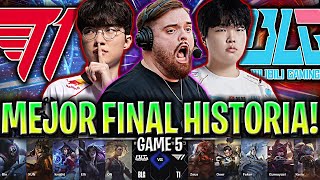 IBAI CASTEA LA MEJOR FINAL DE LA HISTORIA😱  T1 vs BLG Game 5 GRAN FINAL WORLDS 2024 IBAI ESPAÑOL [upl. by Publea887]