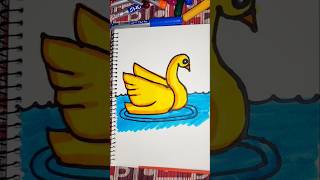 How to draw swan step by step trending viralvideo youtubeshorts shorts ytshorts viral art [upl. by Noirb]