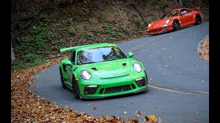 TAIL OF THE DRAGON invaded by PORSCHE  Rennsport Dragon Rally [upl. by Anrim663]