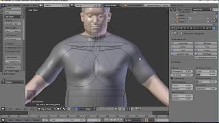 Blender Tutorial How to make a male tshirt 3D cloth  clothing  clothes simulation [upl. by Ragucci692]