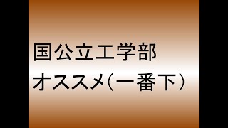 国公立工学部オススメ（河合塾偏差値最下位グループ） [upl. by Arraeis]