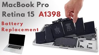 MacBook Pro Retina 15 A1398 Battery Replacement [upl. by Rodavlas]