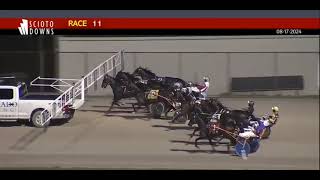 Scioto Downs  65000 OHIO SIRES STAKES 2 YEAR OLD FILLY TROT August 17 2024 [upl. by Aynnat941]