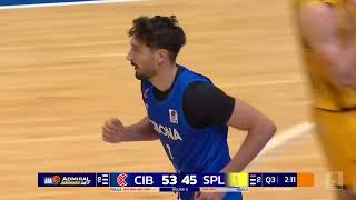 AdmiralBet ABA League 202425 highlights Round 8 Cibona  Split 9112024 [upl. by Crim779]