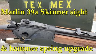 Marlin 39a Skinner Peep sights and Spring Upgrade Part 1 [upl. by Asfah]