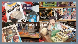 mitsukoshi vlog anime figures japanese foods fully booked anime merchs gashapon  paperbag [upl. by Halfon]