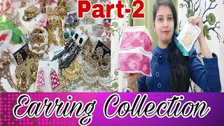 My Earrings Collection Part 2  Party Wear Earrings Collection  Heavy Earrings Collection [upl. by Yanrahc]