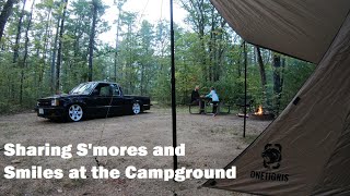 Campground Tent Camping With My Daughter [upl. by Mikkel]