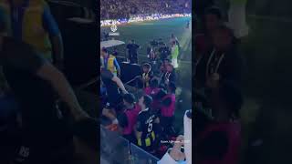 Fan whips Al Ittihad player in row after Saudi Super Cup defeat  AJ shorts [upl. by Sternlight]