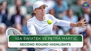 World No1 tested  Iga Swiatek vs Petra Martic  Highlights  Wimbledon 2024 [upl. by Deegan568]