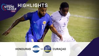 Concacaf Nations League 2022 Highlights  Honduras vs Curaçao [upl. by Halak519]