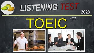 TOEIC Listening Test 22 TOEIC Asia set Japan examination 2023 [upl. by Forta871]