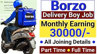 Borzo Delivery Job  Borzo Delivery Partner  Borzo Me Id Kaise Banaye [upl. by Amii]